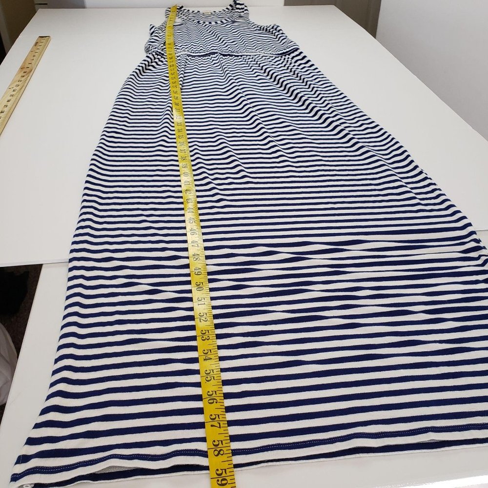 J. Crew Striped Print Sleeveless Maxi Tank Dress - Picture 6 of 11